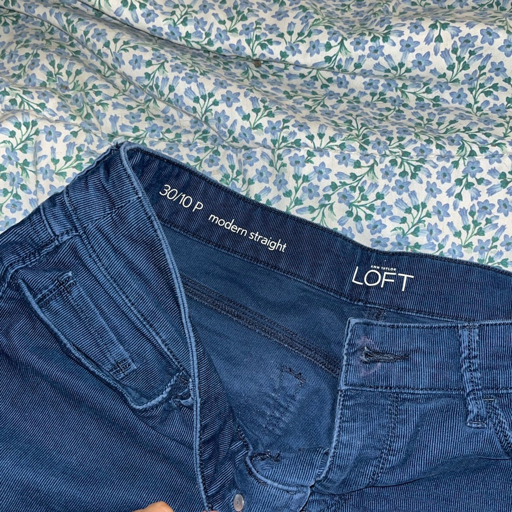 LOFT Women's Straight Leg Jeans - Dark Blue